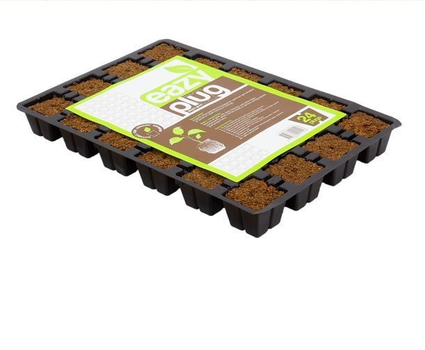 EAZY PLUG 24 PACK / PLUG 'N GROW / PROPAGATION BLOCKS CLONING SEEDLING TRAY
