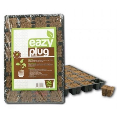 EAZY PLUG 24 PACK / PLUG 'N GROW / PROPAGATION BLOCKS CLONING SEEDLING TRAY