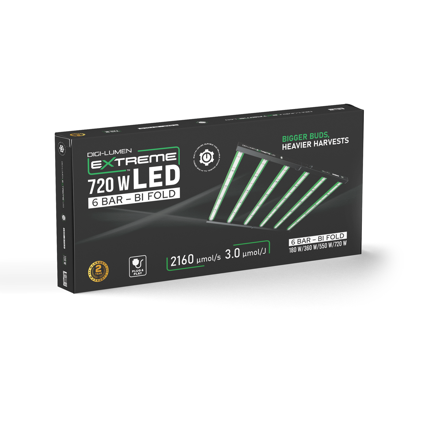 Digi Lumen 250W Side Bar LED Grow Light 2 Bar Fixture